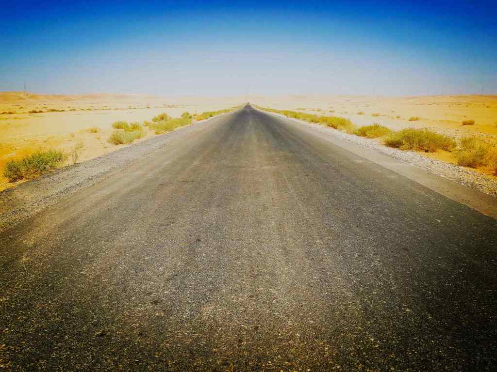 Desert Highway in Jordan
