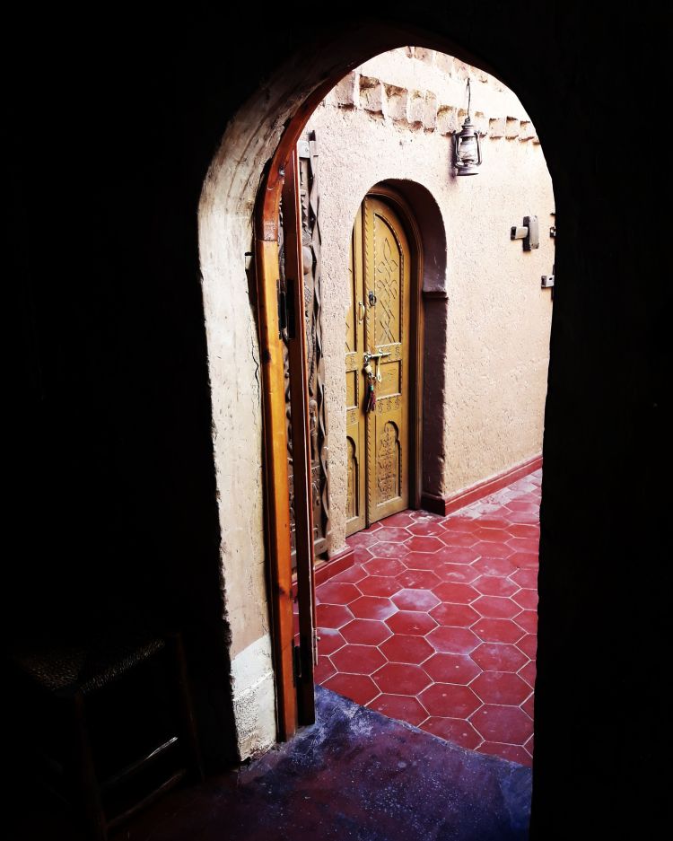 Door to a courtyard in Morocco_
