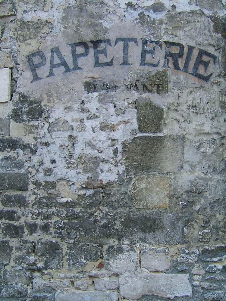 old paper store in senlis france_