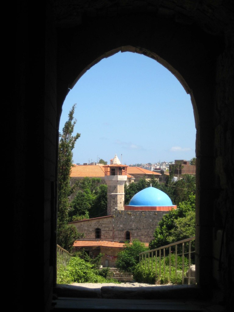 View from Crusader Castle in Byblos Lebanon